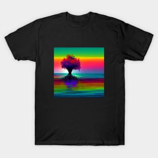 Tree glitch art T-Shirt